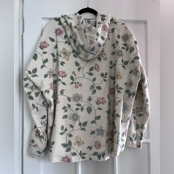 Vintage remix floral jacket with hood - Picture 2 of 3